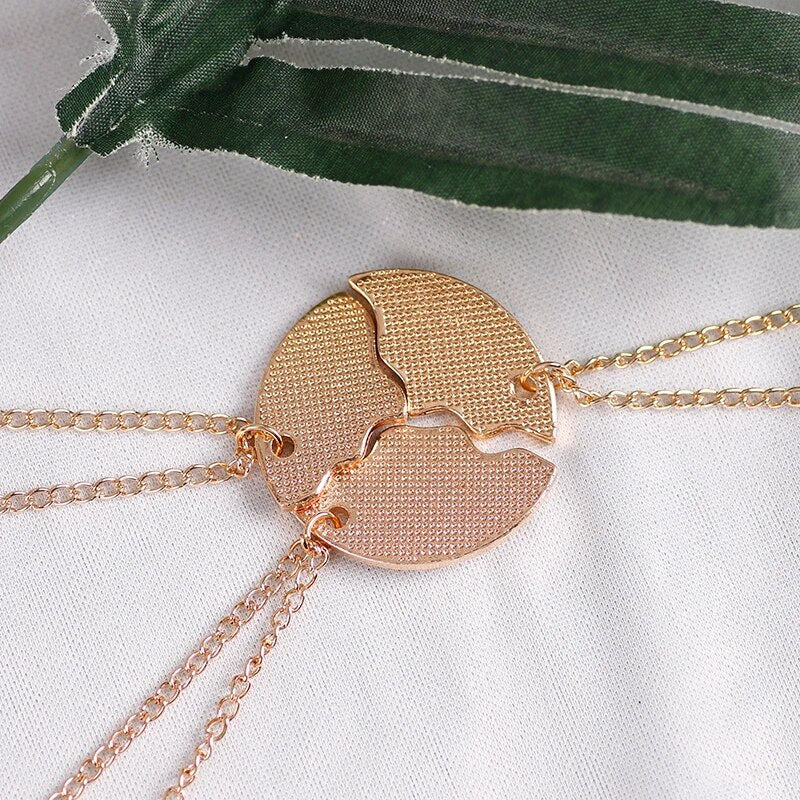 Collier pendentif trois pièces Meilleur ami