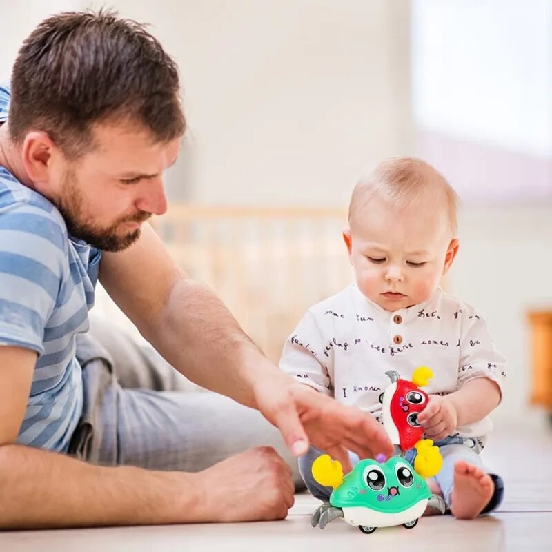 Jouets pour bébé Montessori crabe rampant