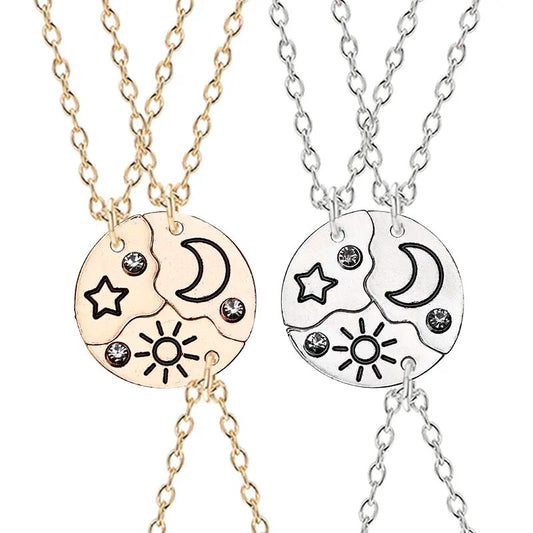 Three-Piece Pendant Necklace Best Friend